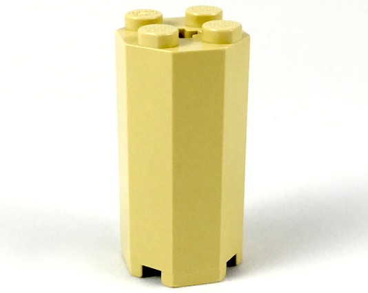 Brick Special Octagonal 2 x 2 x 3 1/3 in Tan