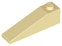 Brick Sloped 18° 4 x 1 in Tan