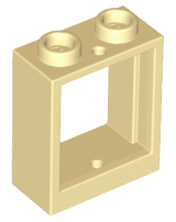 Window 1 x 2 x 2 Flat Front in Tan