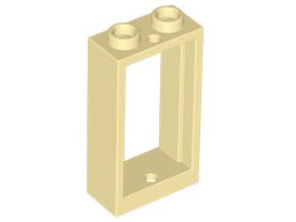 Window 1 x 2 x 3 Flat Front in Tan