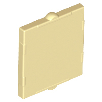 Glass for Window 1 x 2 x 2 Flat in Tan
