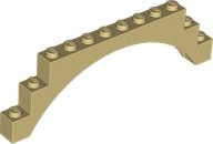 Brick Arch 1 x 12 x 3 in Tan