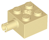 Brick Special 2 x 2 with Pin and Axle Hole in Tan
