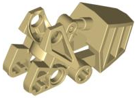 Large Figure Foot, with Ball Joint Socket with Flat Top 3 x 6 x 2 1/3 in Tan