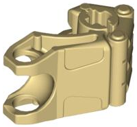 Large Figure Hand, Fist with Axle Hole, 3 Fingers in Tan