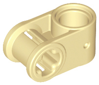 Technic Axle and Pin Connector Perpendicular in Tan