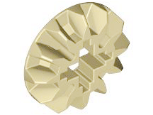 Technic Gear 12 Tooth Bevel in Tan