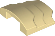 Brick Curved 4 x 3 with 3 Layers, 1 x 3 Cutout on Underside in Tan
