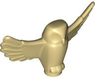 Animal, Bird, Owl Small with Open Wings [Plain] in Tan
