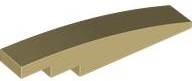 Brick Curved 1 x 6 in Tan