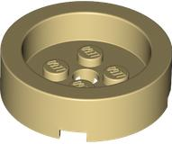Brick Round 4 x 4 with Recessed Center in Tan
