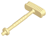 Duplo Equipment, Broom / Brush, Short Bristles in Tan