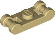 Plate Special 1 x 1 with Handle on 2 Ends in Tan