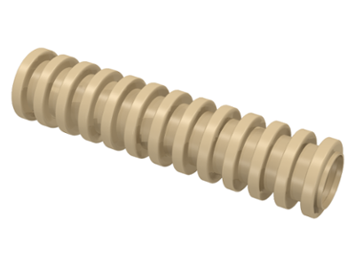 Hose, Ribbed 7mm D. 4L / 3.2cm in Tan