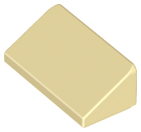 Brick Sloped 30° 1 x 2 x 2/3 in Tan