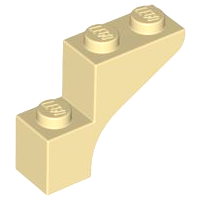 Brick Arch 1 x 3 x 2 in Tan