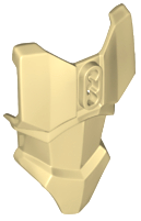 Large Figure Torso Cover, Armour with 2 Chest Holes and Ball Joint Socket in Tan