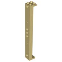 Support 2 x 2 x 13 with 5 Pin Holes in Tan