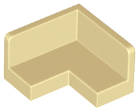 Panel 2 x 2 x 1 Corner in Tan