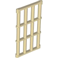 Door Grill 1 x 4 x 6 in Tan