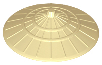 Hat, Conical Asian Style in Tan