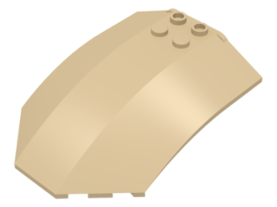 Windscreen 8 x 6 x 2 Curved in Tan