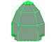 Panel 10 x 10 x 12 Quarter Dome in Trans-Green