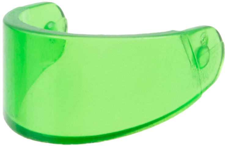 Headwear Accessory Visor For Standard Helmet in Trans-Green