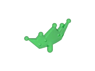 Headwear Accessory Crown / Tiara in Trans-Green