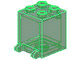Box 2 x 2 x 2 [Hollow Studs] in Trans-Green