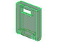 Box 2 x 2 x 2 Door with Slot in Trans-Green