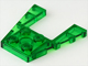 Wedge Plate 4 x 4 with 2 x 2 Cutout in Trans-Green