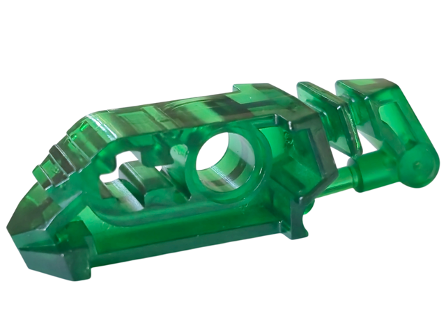 Large Figure Head Connector Block Eye/Brain Stalk (Toa Metru) in Trans-Green