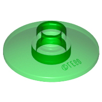 Dish 2 x 2 Inverted [Radar] in Trans-Green