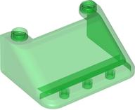 Windscreen 3 x 4 x 1 1/3 Large Glass Surface in Trans-Green