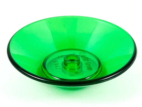 Dish 5 x 5 in Trans-Green