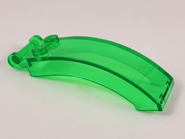 Windscreen 6 x 2 x 2 with Handle in Trans-Green