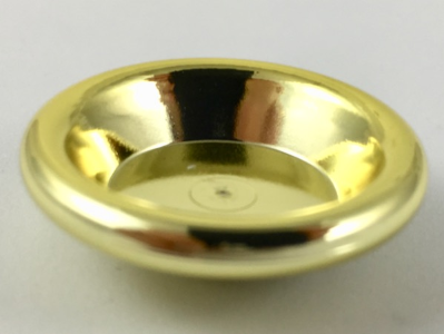 Equipment Dish / Plate / Bowl 3 x 3 [Plain] in Chrome Gold