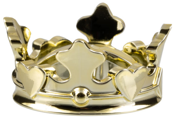 Belville, Headwear, Crown in Chrome Gold