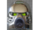 Large Figure Mask Hau [Plain] in Chrome Silver