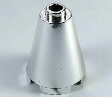 Cone 2 x 2 x 2, Open Stud in Chrome Silver