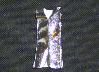 Belville, Vest Long in Chrome Silver