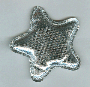 Belville, Pillow 6 x 7 Star Shaped in Chrome Silver