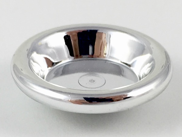 Equipment Dish / Plate / Bowl 3 x 3 [Plain] in Chrome Silver