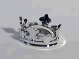 Belville, Headwear, Crown in Chrome Silver