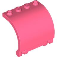 Panel 3 x 4 x 3 Curved in Coral