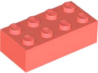 Brick 2 x 4 in Coral