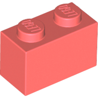Brick 1 x 2 in Coral