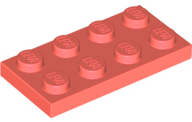 Plate 2 x 4 in Coral