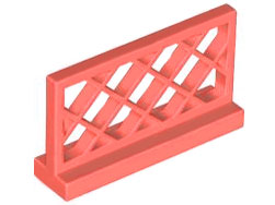 Fence Lattice 1 x 4 x 2 in Coral